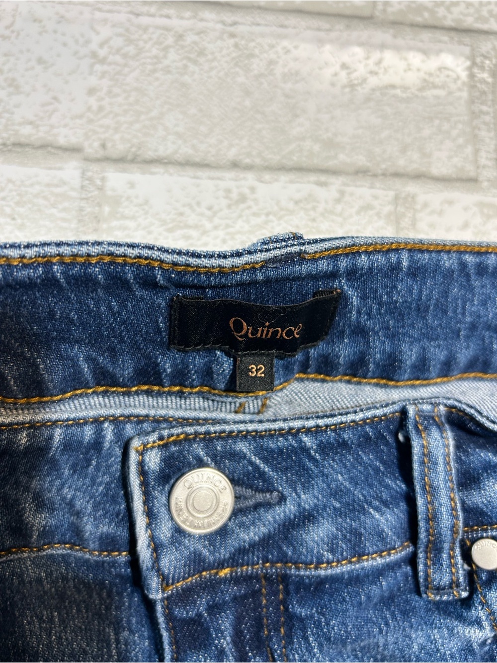Quince Women’s Straight-Leg Jeans in Blue size 32 - Picture 3 of 6